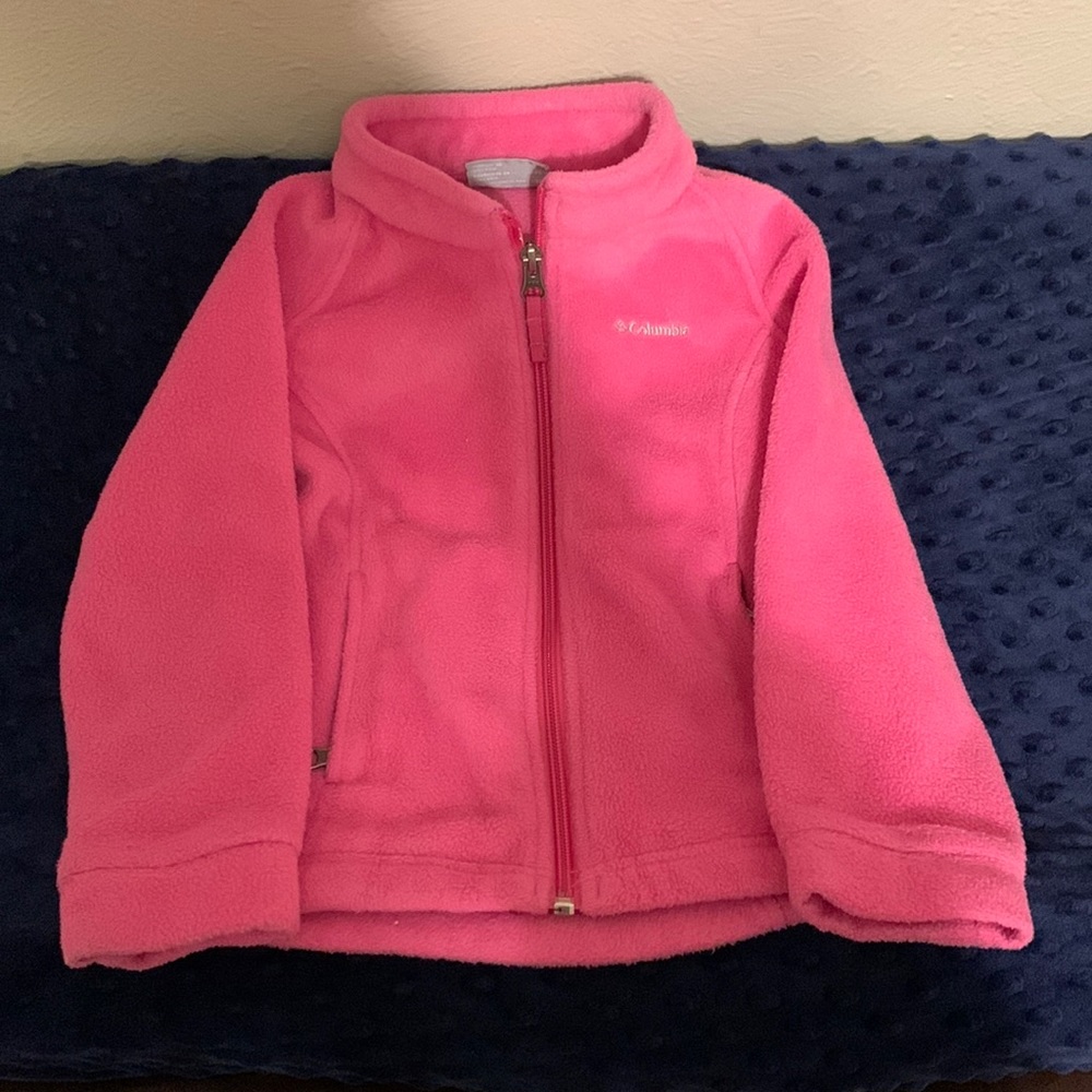 girls Columbia zip up fleece 4T